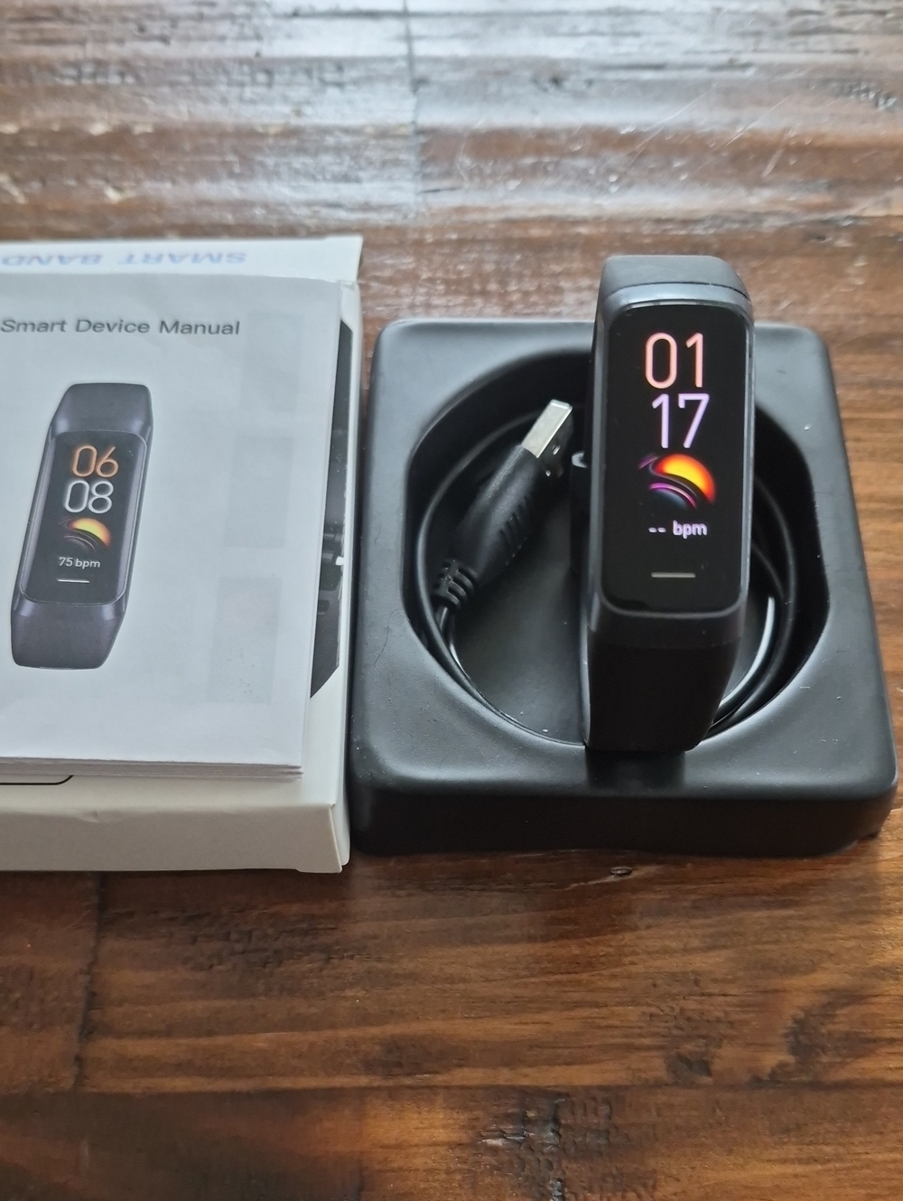 Fitness Smart Band - Black - Heart Rate & Activity Tracker